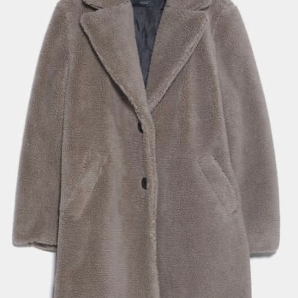 Zara Jackets & Coats Zara Fleece Coatgray Us M L Xl Xxl Poshmark